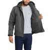 Carhartt Relaxed Fit Washed Duck Sherpa-Lined Utility Jacket, Gravel, Large, REG 103826-GVLLREG